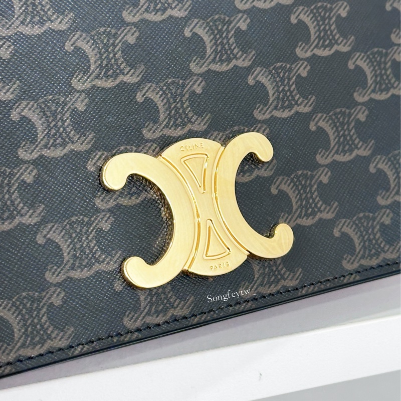 Celine 經典 凱旋門 信封腋下包-6