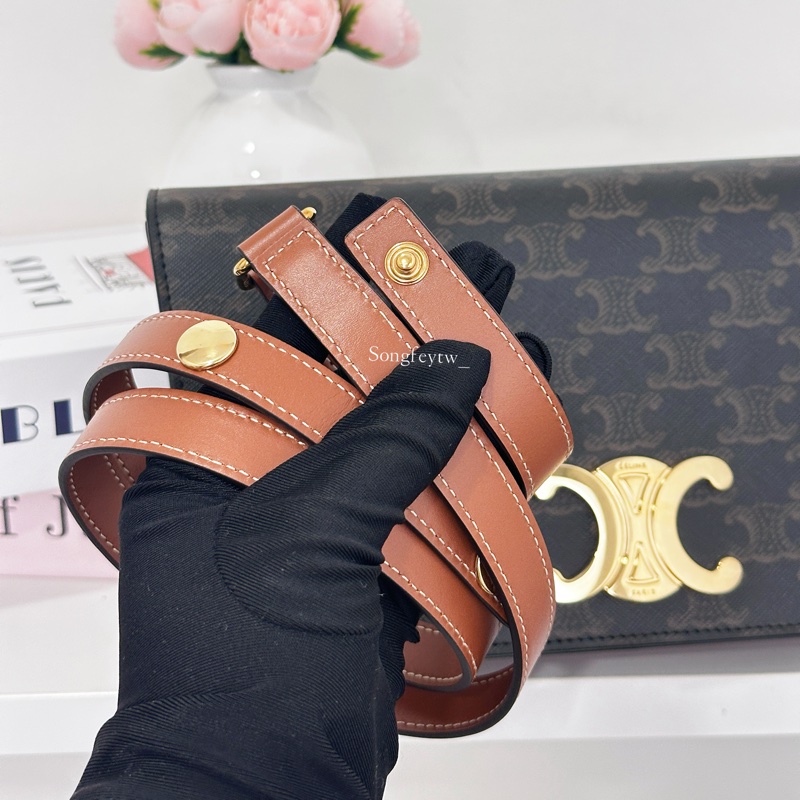 Celine 經典 凱旋門 信封腋下包-7