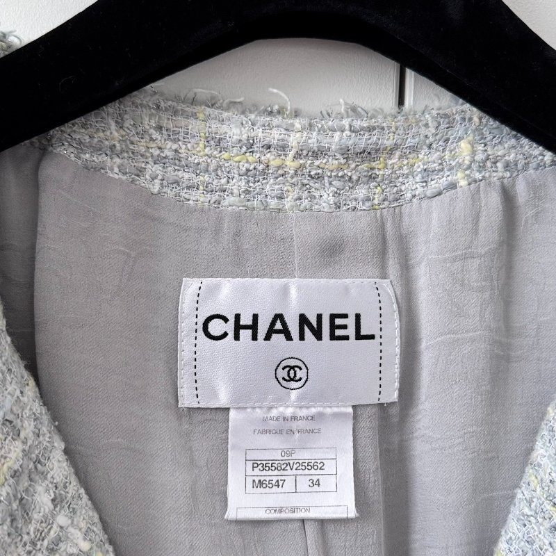 Chanel 粗花呢外套 34碼 98新配件衣架塵袋-2