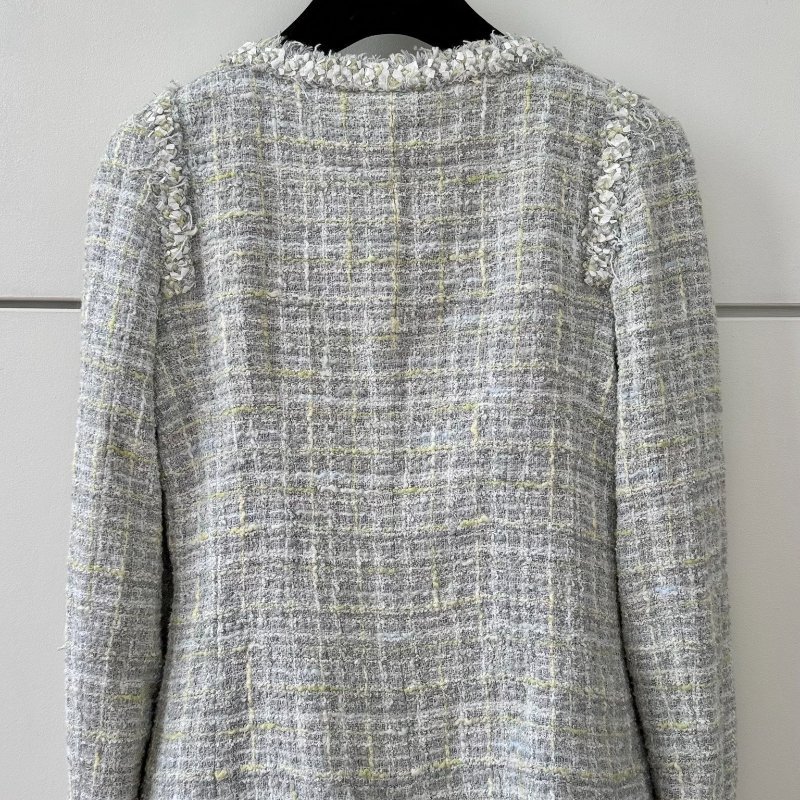 Chanel 粗花呢外套 34碼 98新配件衣架塵袋-7