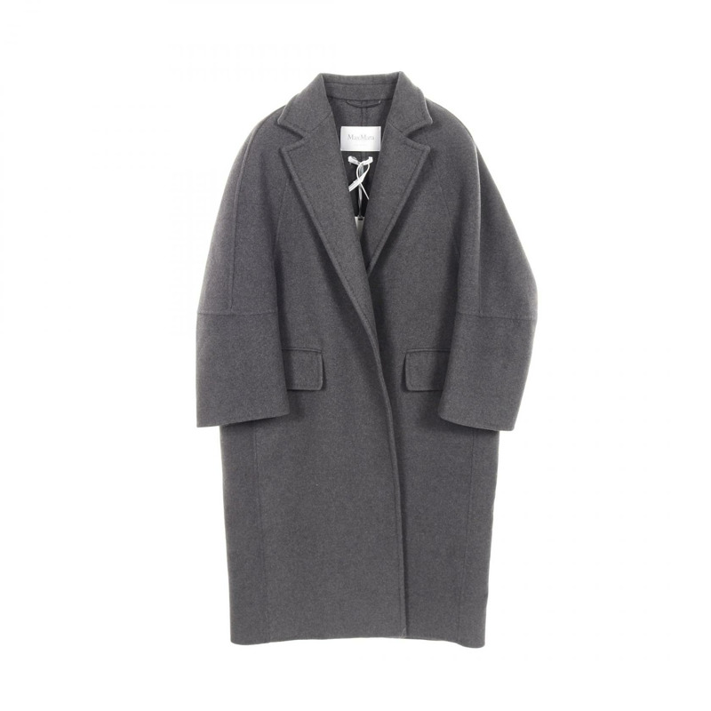 MAX MARA Asburgo 深灰色羊毛羊絨大衣 其他款式 羊毛羊絨 灰色 二手 女款-0