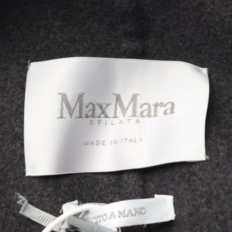 MAX MARA Asburgo 深灰色羊毛羊絨大衣 其他款式 羊毛羊絨 灰色 二手 女款-2