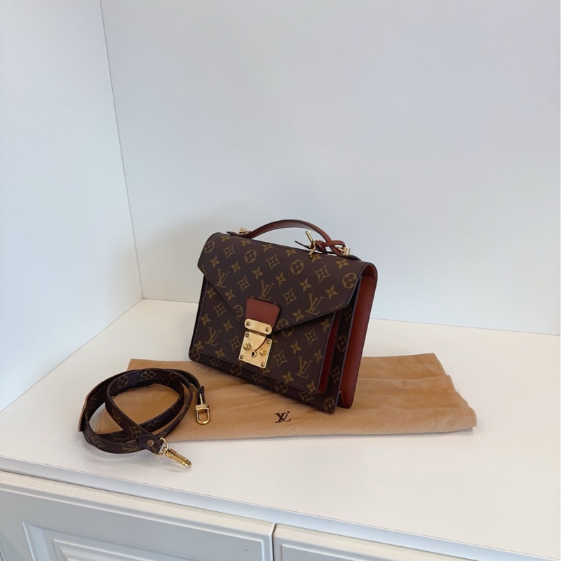 【98新🆕】LV Monceau 經典老花蒙梭郵差包手提包 斜挎包 單肩包-2