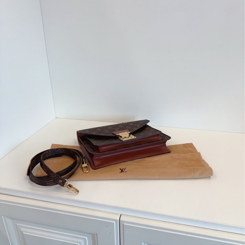 【98新🆕】LV Monceau 經典老花蒙梭郵差包手提包 斜挎包 單肩包-4