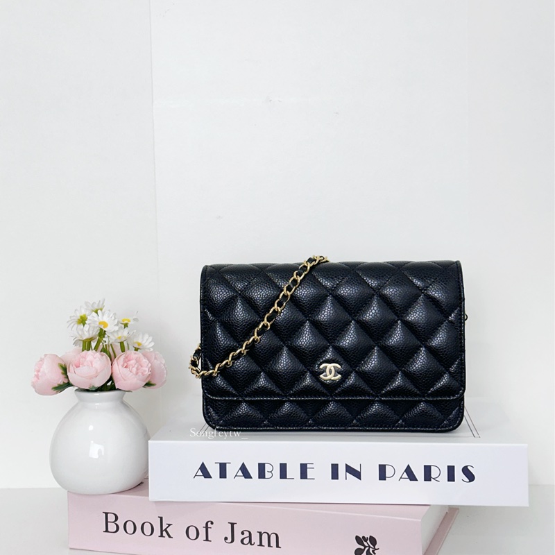 Chanel 經典款 魚子醬WOC-黑金-0