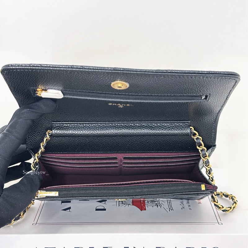 Chanel 經典款 魚子醬WOC-黑金-6