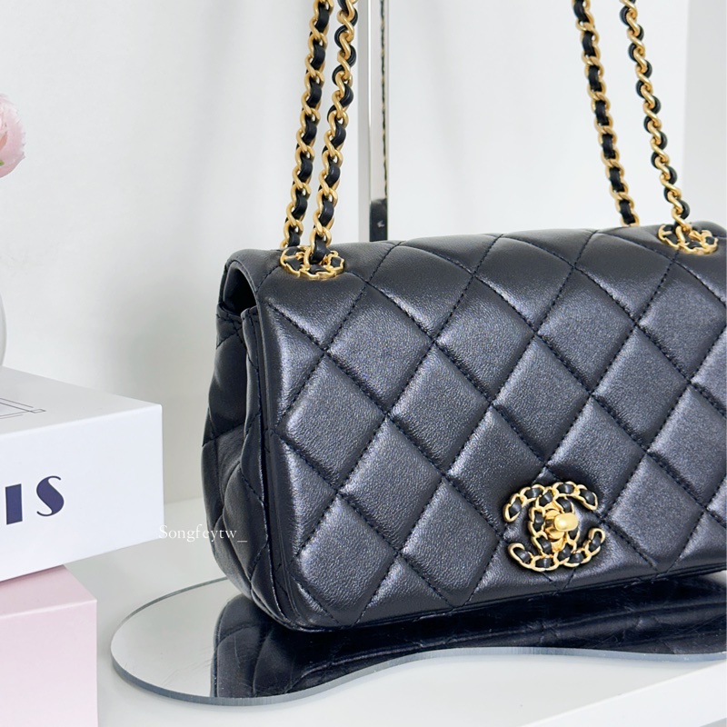 Chanel 羊皮 兩用鍊包 24P 19 Flap bag-4
