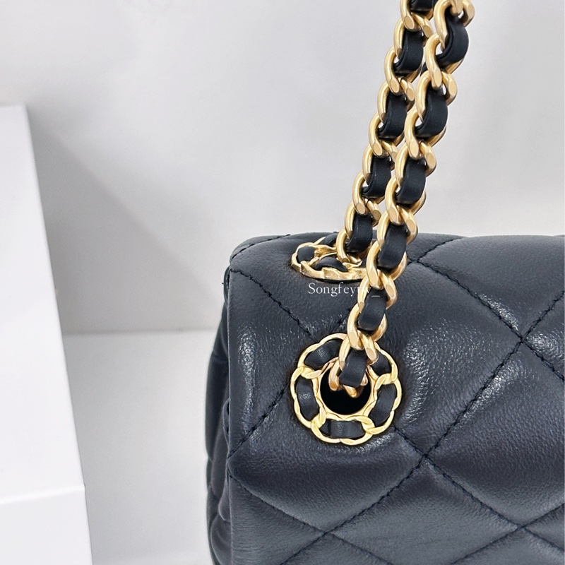 Chanel 羊皮 兩用鍊包 24P 19 Flap bag-8