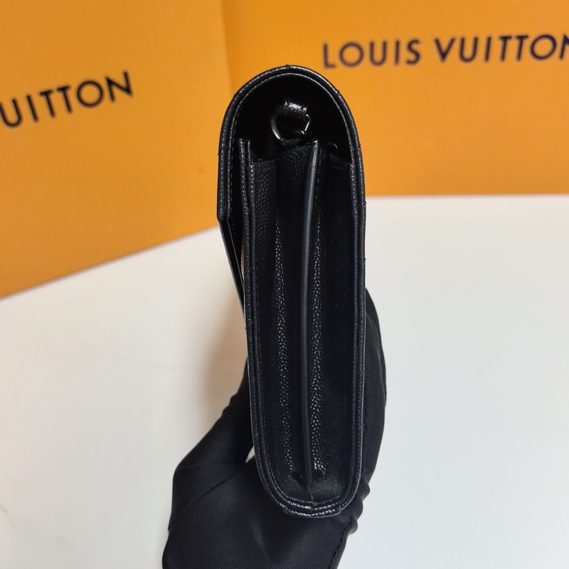 YSL so black魚子醬牛皮 鏈條信封包 約22cm-5