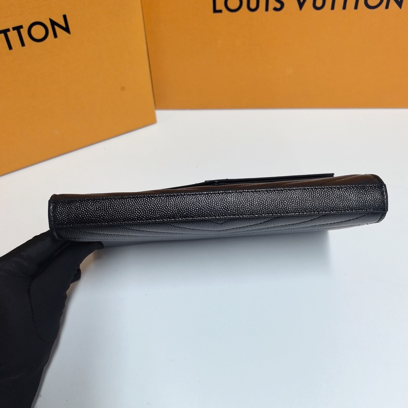 YSL so black魚子醬牛皮 鏈條信封包 約22cm-6