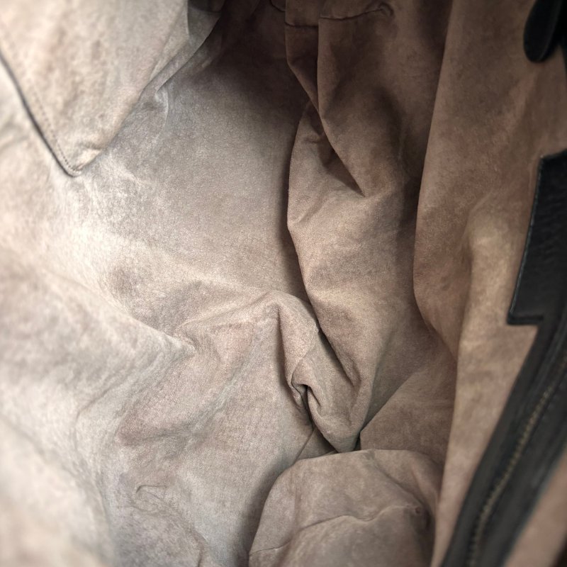 ::Bottega Veneta:: BV 黑色皮革編織手提包 腋下包 和尚包 HOBO-23