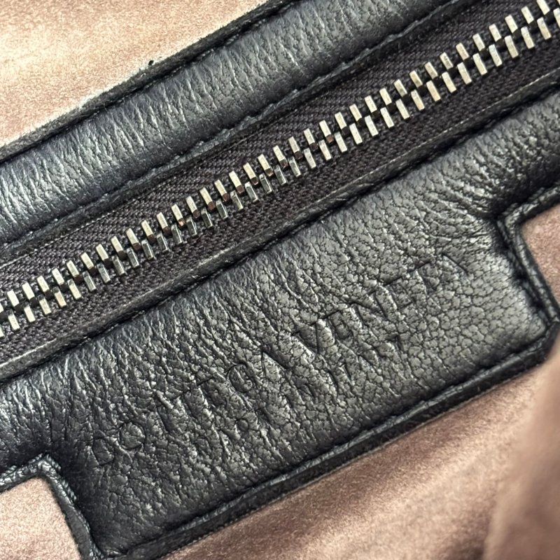 ::Bottega Veneta:: BV 黑色皮革編織手提包 腋下包 和尚包 HOBO-26