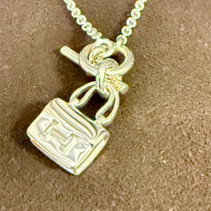 Hermes 925純銀Amulettes Constance頸鏈-3