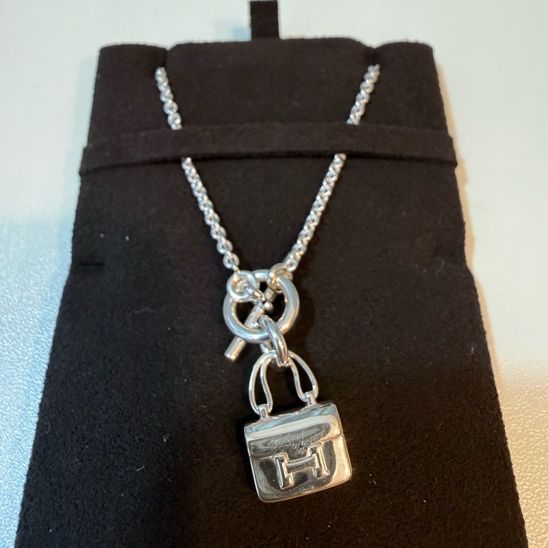 Hermes 925純銀Amulettes Constance頸鏈-4