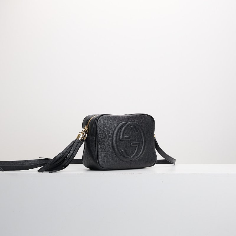 二手Gucci Disco Soho流蘇相機包/黑-1