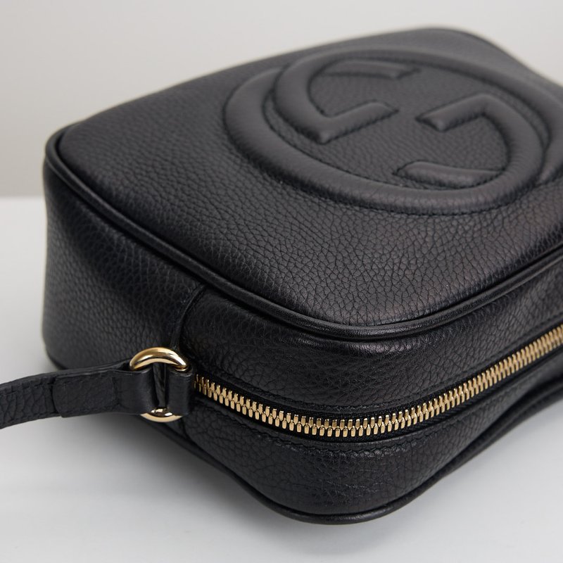 二手Gucci Disco Soho流蘇相機包/黑-4