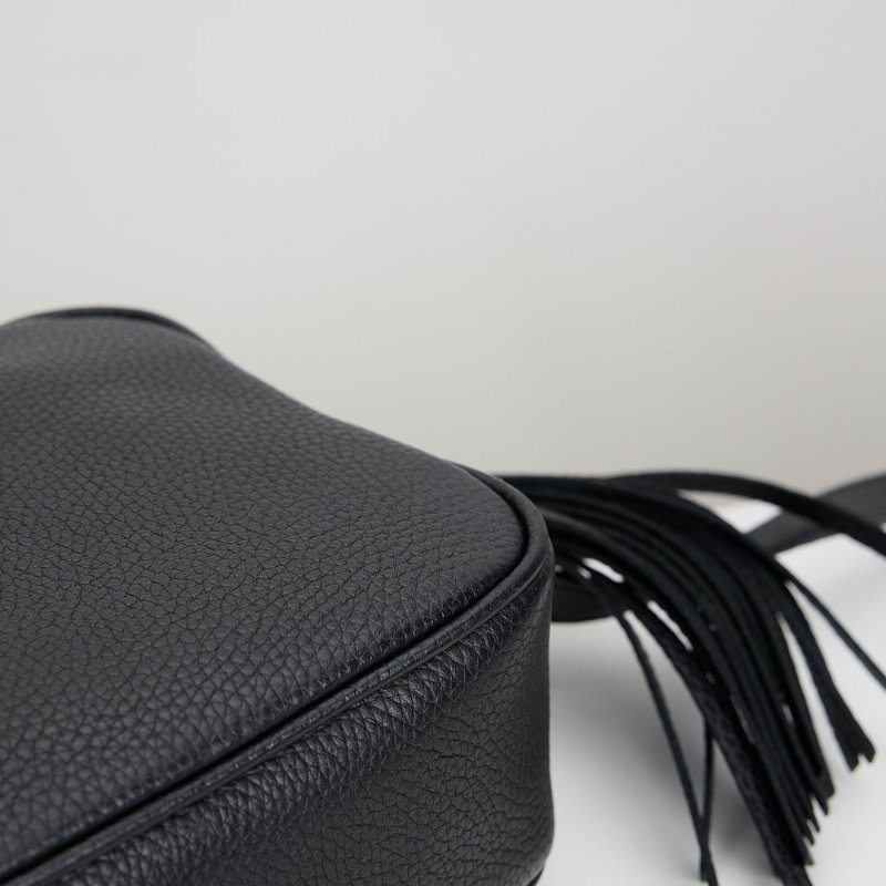 二手Gucci Disco Soho流蘇相機包/黑-10