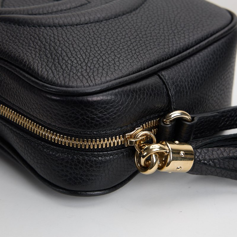 二手Gucci Disco Soho流蘇相機包/黑-12