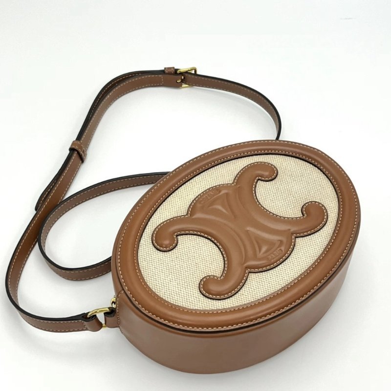 CELINE Triomphe凱旋門肩背斜背月餅包20*15*6 98新配件塵袋-2