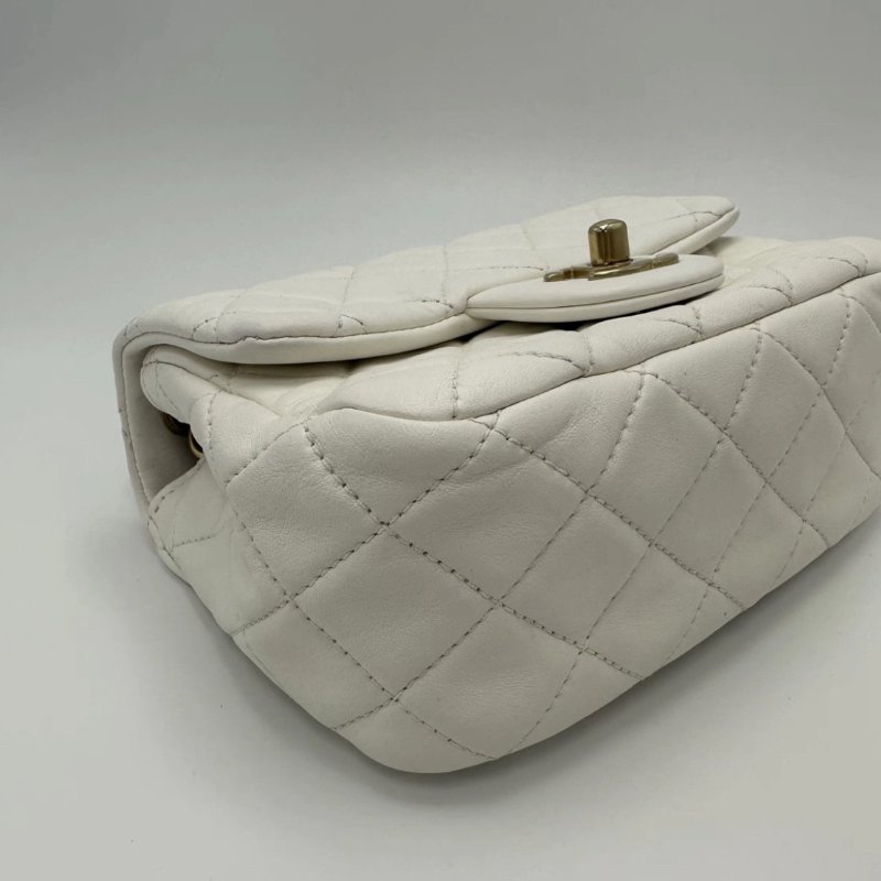 CHANEL 白金金球方胖子肩背斜背包 17*13*7.5 98新配件保卡塵袋-2