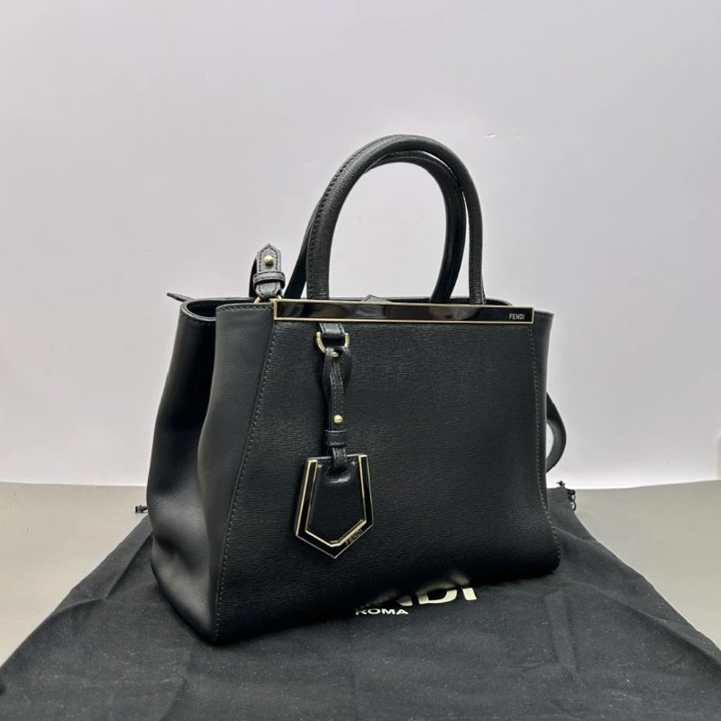 FENDI 黑金2jours手提肩背斜背包 26*20*12 98新 配件塵袋-1
