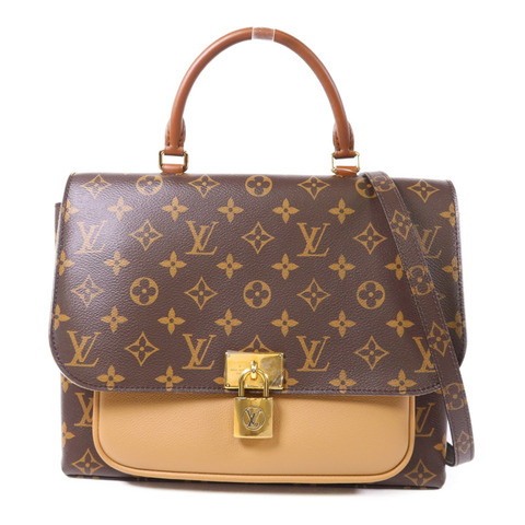 LOUIS VUITTON Monogram Marignan金扣手挽肩背兩用袋