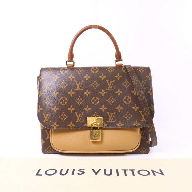 LOUIS VUITTON Monogram Marignan金扣手挽肩背兩用袋-19