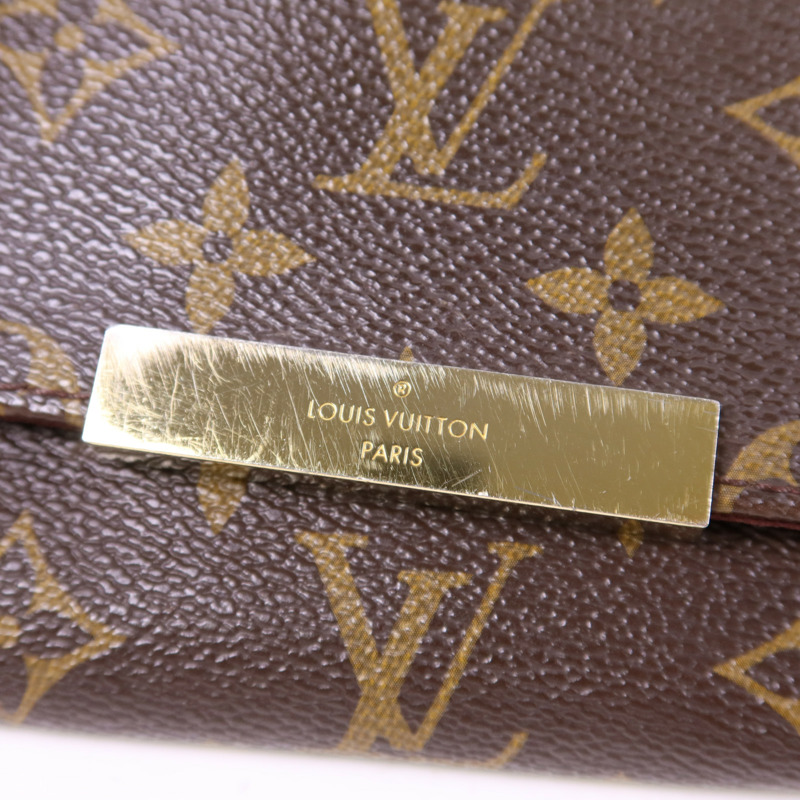 LOUIS VUITTON Monogram Favourite PM金扣手挽肩背兩用袋-9