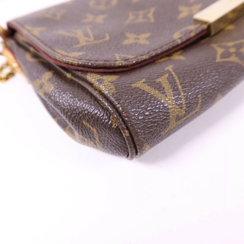 LOUIS VUITTON Monogram Favourite PM金扣手挽肩背兩用袋-11