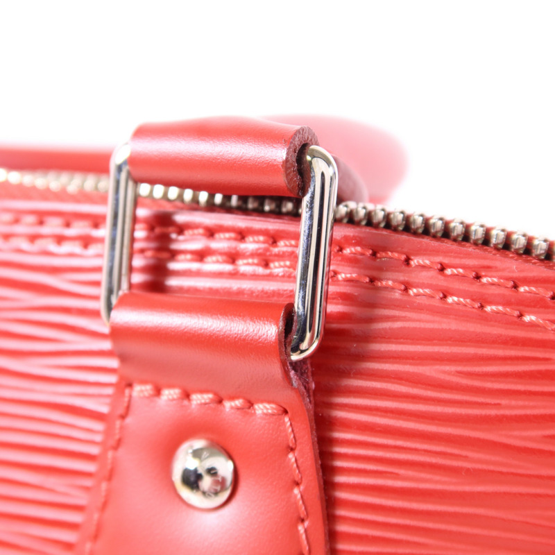 LOUIS VUITTON Epi Alma MM銀扣手挽袋-9