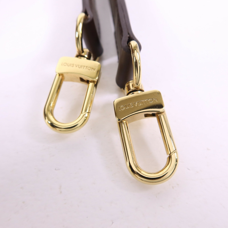 LOUIS VUITTON Damier Speedy Bandouliere 30金扣手挽肩背兩用袋棕色-8