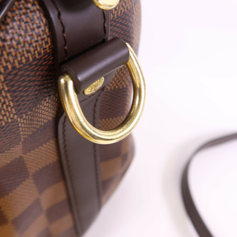 LOUIS VUITTON Damier Speedy Bandouliere 30金扣手挽肩背兩用袋棕色-9