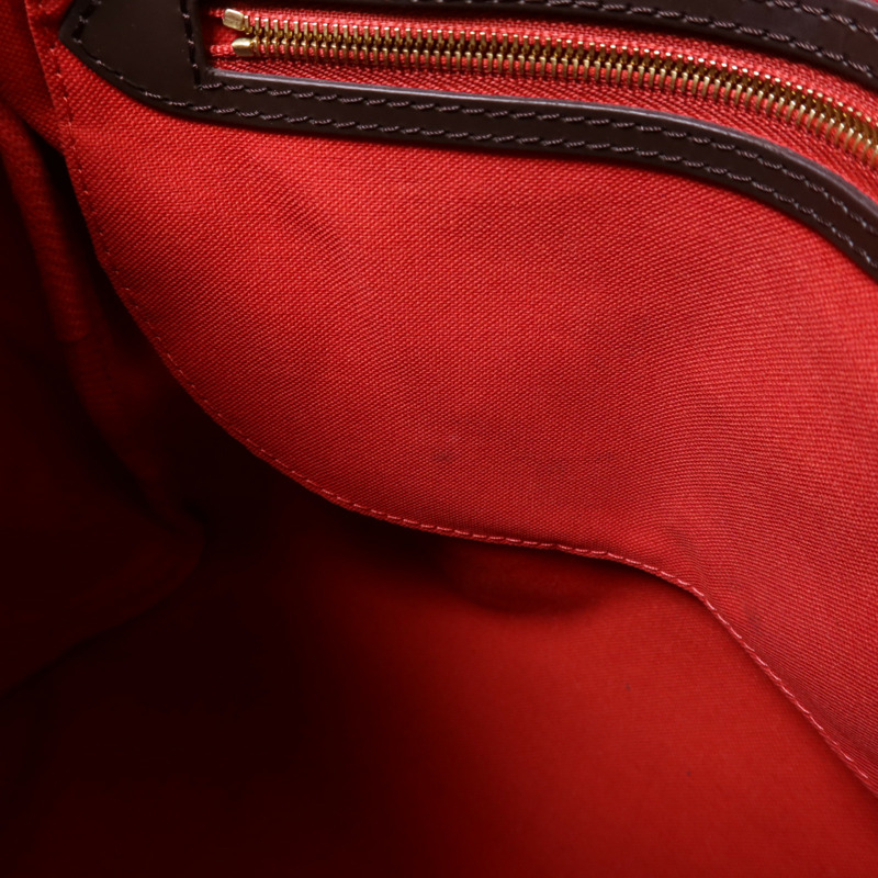 LOUIS VUITTON Damier Speedy Bandouliere 30金扣手挽肩背兩用袋棕色-18