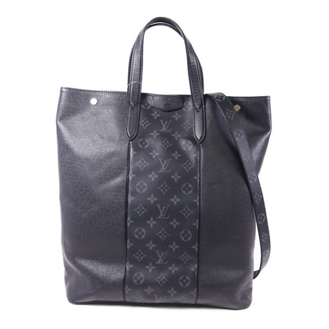 LOUIS VUITTON Taigarama Monogram Eclipse City Tote銀扣肩背袋