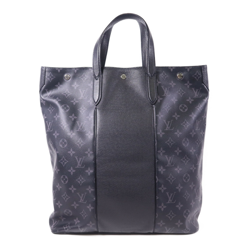 LOUIS VUITTON Taigarama Monogram Eclipse City Tote銀扣肩背袋-1