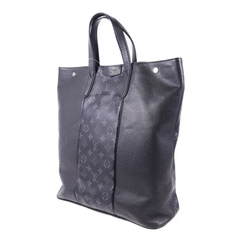 LOUIS VUITTON Taigarama Monogram Eclipse City Tote銀扣肩背袋-2