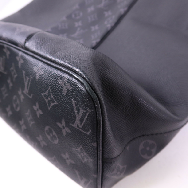 LOUIS VUITTON Taigarama Monogram Eclipse City Tote銀扣肩背袋-11