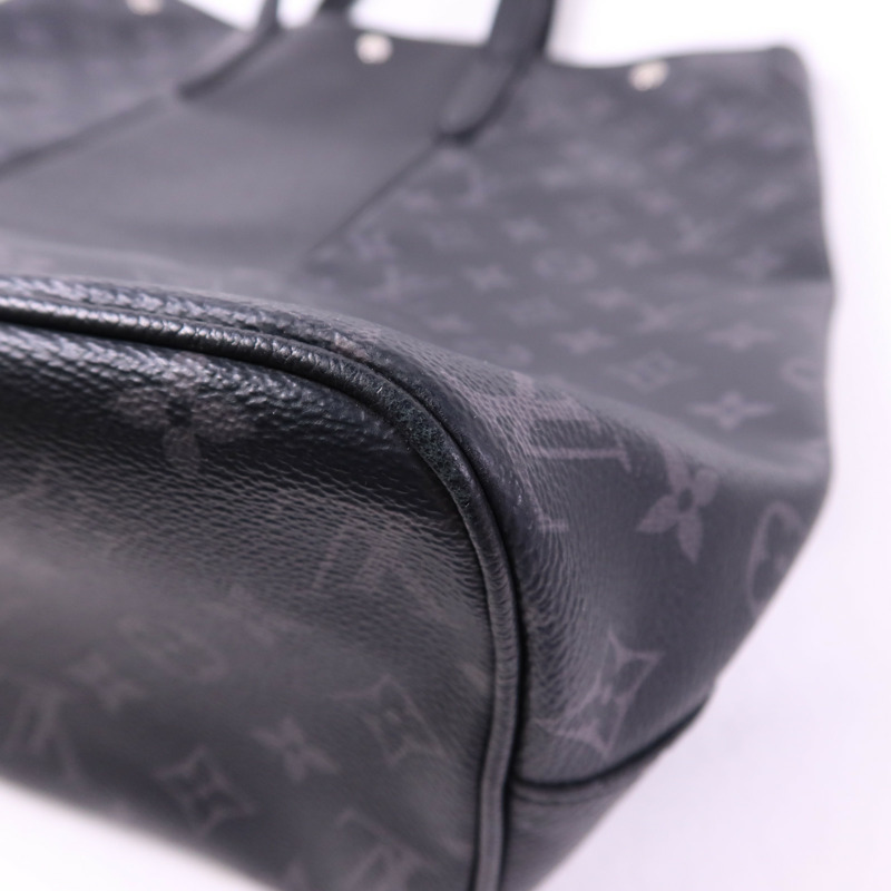 LOUIS VUITTON Taigarama Monogram Eclipse City Tote銀扣肩背袋-13