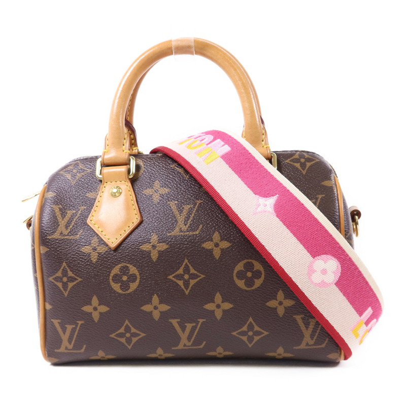 LOUIS VUITTON Monogram Speedy Bandouliere 20金扣手挽肩背兩用袋-0