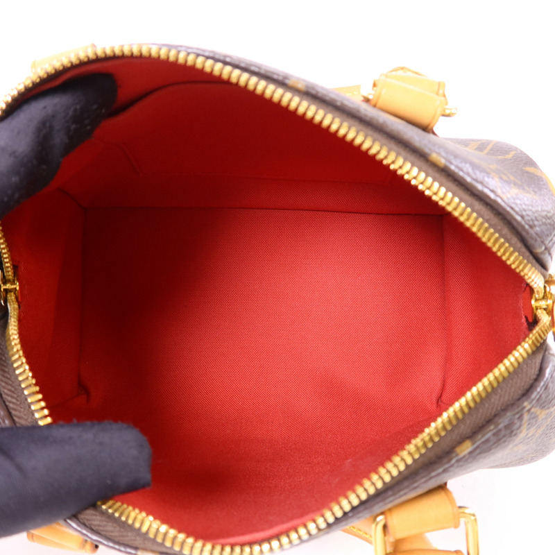 LOUIS VUITTON Monogram Speedy Bandouliere 20金扣手挽肩背兩用袋-6