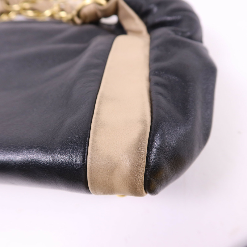 CHANEL 羊皮皮革Shoulder Bag金扣肩背袋-16