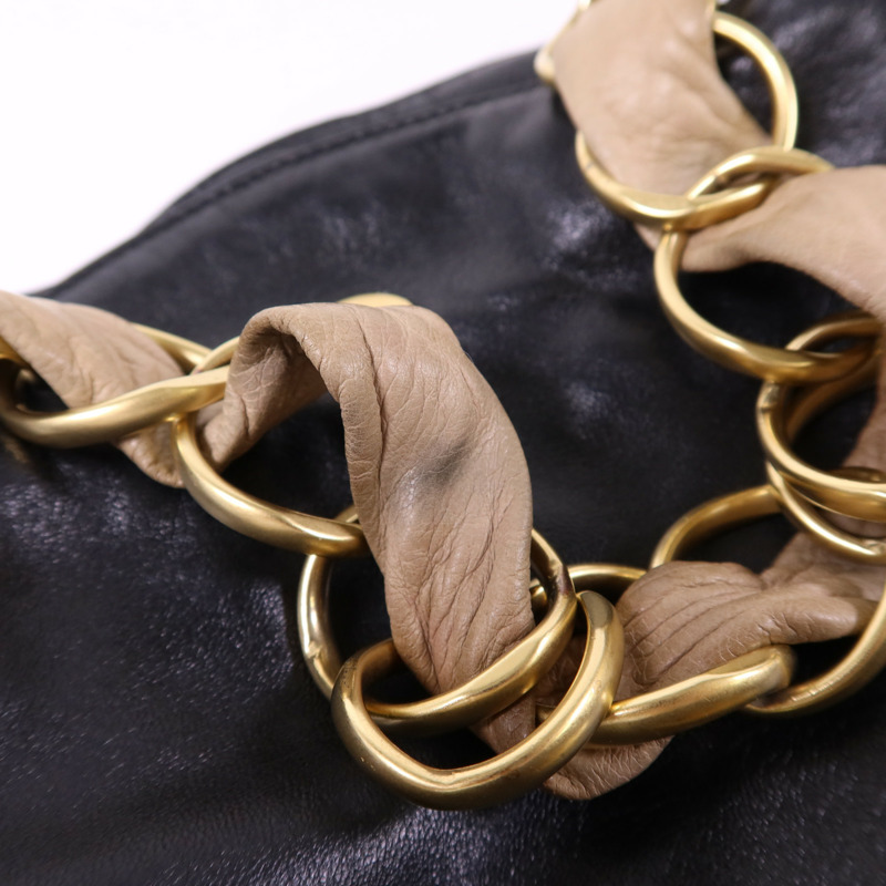 CHANEL 羊皮皮革Shoulder Bag金扣肩背袋-21