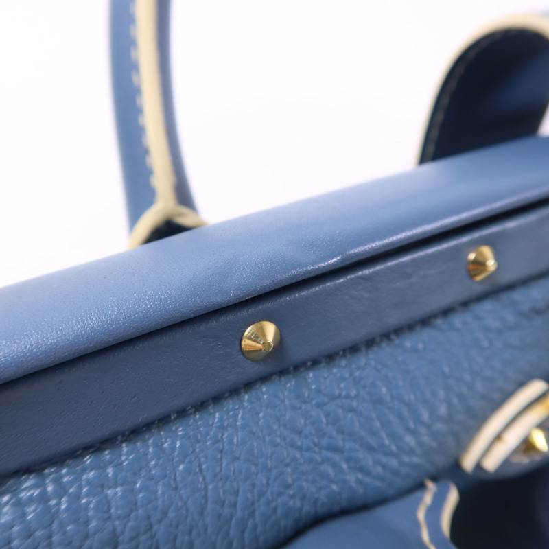 LOUIS VUITTON Suhali Angenieux PM金扣手挽袋-17