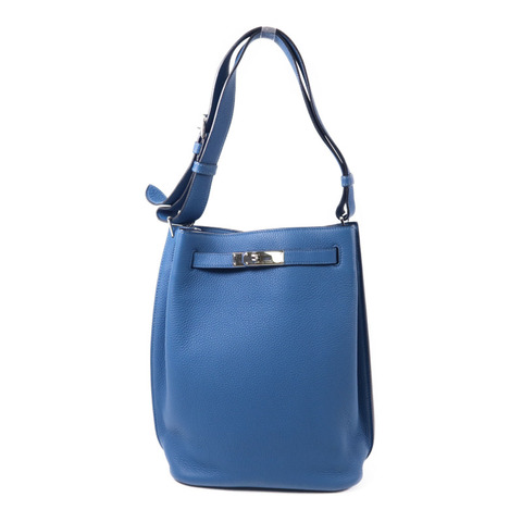 HERMES Togo皮革So Kelly 22銀扣肩背袋Colvert