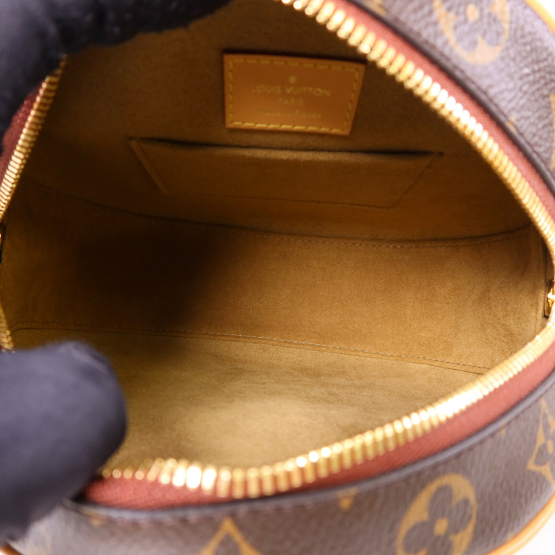 LOUIS VUITTON Monogram Boite Chapeau Souple金扣肩背袋棕色-5