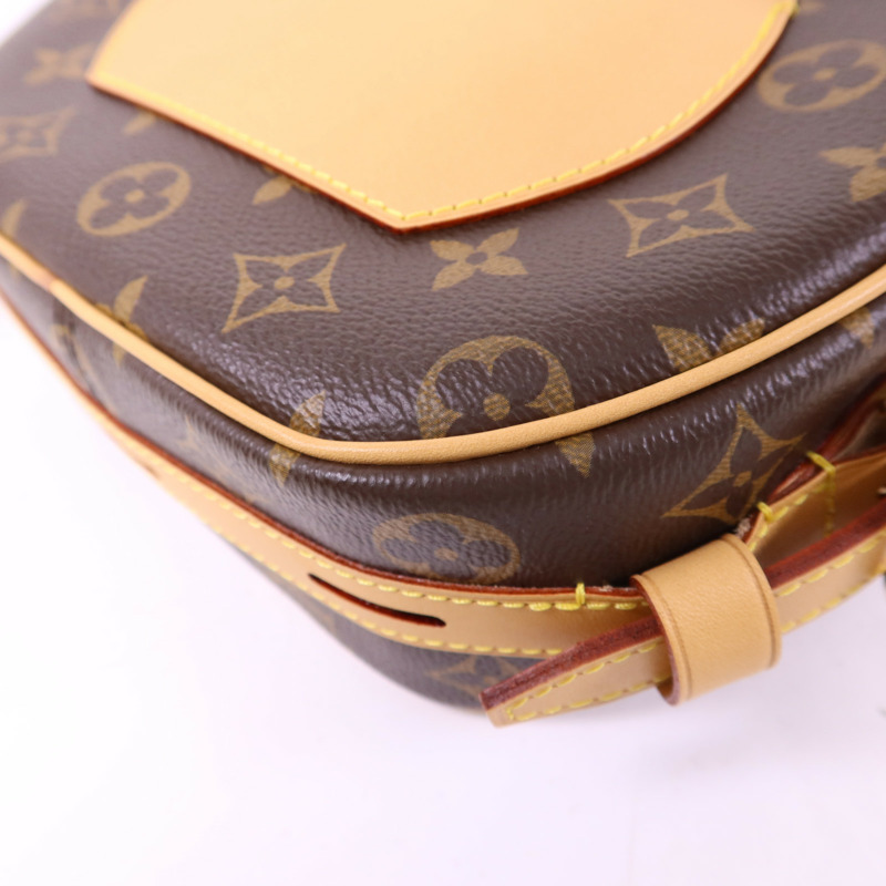 LOUIS VUITTON Monogram Boite Chapeau Souple金扣肩背袋棕色-13