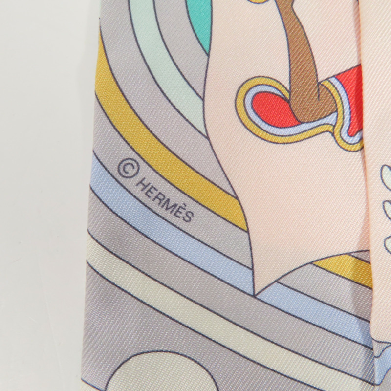 HERMES 絲質Twilly絲巾-5