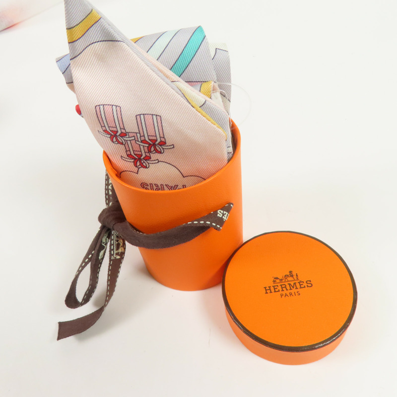 HERMES 絲質Twilly絲巾-8
