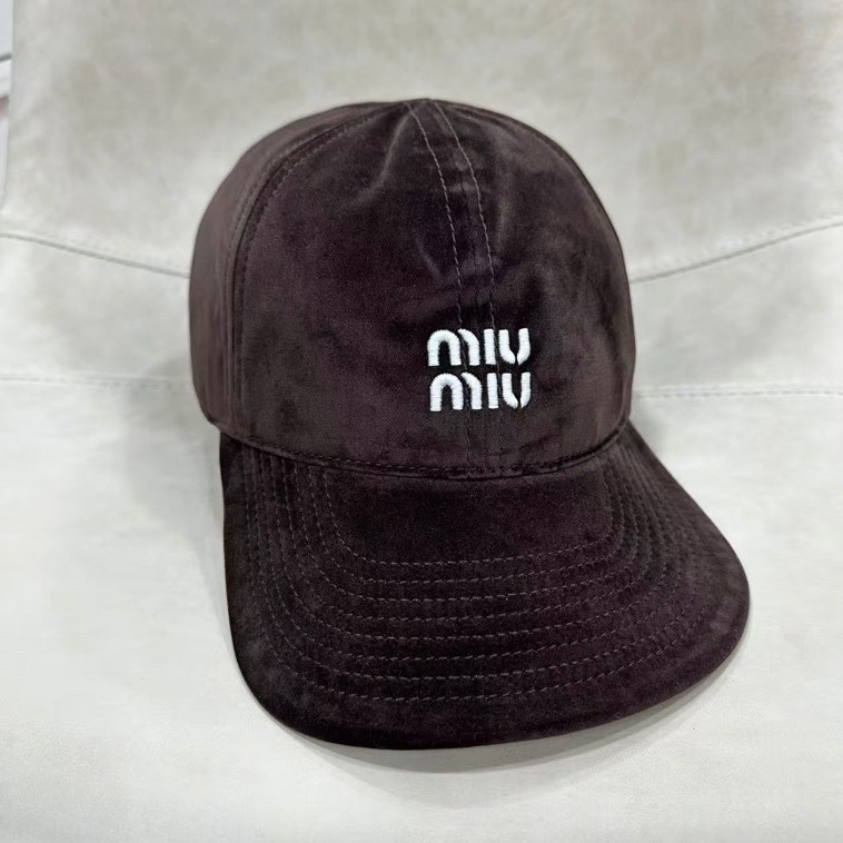 Miu Miu 棕色 棒球帽#S M L-1