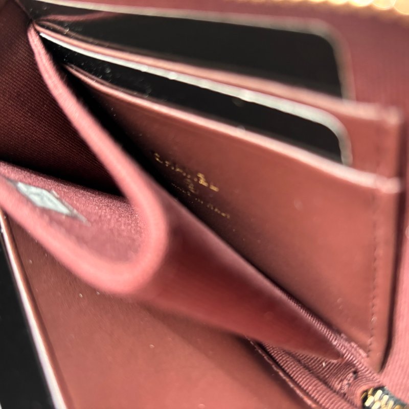 ::CHANEL:: 香奈兒 AP3999黑荔枝金雙C L拉短夾-2